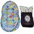 Krivi kids Mattress with Mosquito Net and Hooded Baby Sleeping Bag Combo.