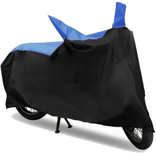 Bike Body Cover for  Hero Zir  ( Black & Blue )