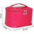 MPK PERFECT PU Leather Shining Cosmetic Bag For Women Color Pink