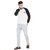 SBO Fashion Multicolor Raglan Sleeve Trendy Men's T-Shirt 5244Black