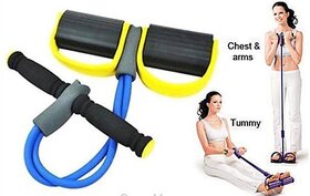 HD MART Tummy Trimmer Ab Pull Exerciser Resistance Tube Ab Exerciser