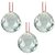 LOT of 3 FENG SHUI HANGING WHITE CRYSTAL BALL ( 40 mm )