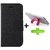 Wallet Flip Cover For Micromax Canvas Xpress 2 E313  / Micromax E313  - BLACK With One Touch Mobile Stand