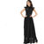 Black Net Style Flared Women Maxi Dress