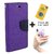 Flip Back Cover For Samsung Galaxy Note 3  / Samsung Note 3  ( PURPLE ) With Grip Pop Holder for Smartphones