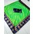 green sana silk desinger saree with blouse piece