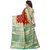 janvi sales women's designer red banarasi silk saree with blouse piece(GULTI MOR RED)