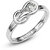 RM Jewellers 92.5 Sterling Silver American Diamond Classical Solitaire Ring for Women