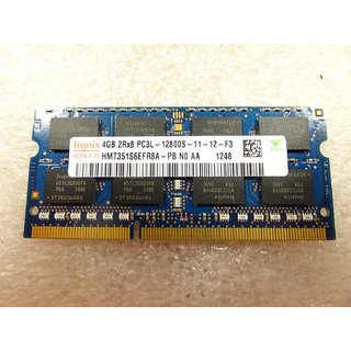                       Refurbished Hynix Laptop RAM 4GB DDR3 L 12800S Box Packing Not available                                              