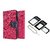 Flip Case for Huawei Honor 7A   / honor 7A   ( PINK ) With Nossy Nano Sim Adapter