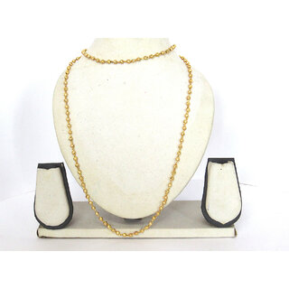                       New Golden Ball Long Maala Necklace                                              