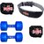 DIABLO Home Gym Combo Of 1 KG Pair Of Dumbbells With Leather Belt  Hand Wraps