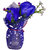 Valentine Special Blue Rose Artificial Flower with Pot / Flower Vase Best Valentine's Gift for Christmas Home Decor