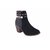 MSC Women's Black Slip on Synthetic Ankle Length Boots