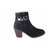 MSC Women's Black Slip on Synthetic Ankle Length Boots