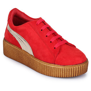 Fiteh Women Red Sneakers