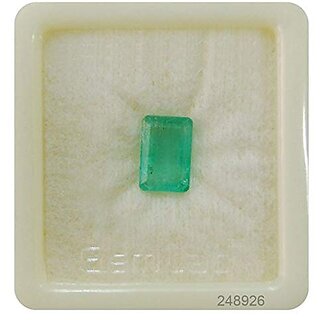                       Bhairaw gems Green 7.25 Ratti Emerald Panna Stone Certified Natural Gemstone for Men and Women                                              