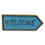 ZEVORA Home Office Welcome Sign Wood Hanging Board with On/Off Led Light for Home Decor  Gift (12.5x5 Inch)