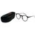 TheWhoop Black Round Spectacle Frame Eye Glasses For Men Women Boys Girls. Transparent Nightwear Unisex Eyeglass