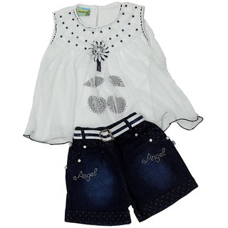 Buy Princeandprincess Girls Cotton Shorts And Top Set Online Get 51 Off