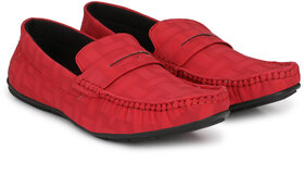 Evolite Men's Red Loafers