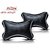 Auto Addict Dotted Black Neck Rest Cushion Pillow Set Of 2 Pcs For Volkswagen Taigun