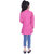 AMMANYA Girls Rayon Printed Flared  Pink Top