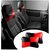Auto Addict Square Red Black Neck Rest Cushion Pillow Set Of 2 Pcs For Datsun Go+