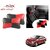 Auto Addict Square Red Black Neck Rest Cushion Pillow Set Of 2 Pcs For Toyota Corolla Altis