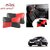 Auto Addict Square Red Black Neck Rest Cushion Pillow Set Of 2 Pcs For Nissan Sunny