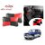 Auto Addict Square Red Black Neck Rest Cushion Pillow Set Of 2 Pcs For Mitsubishi Pajero