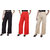 Lili Casual Wear Crepe Designer Plain Wide Leg Palazzo Pants Pack Of 3