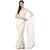 Bunny Creation Off-White Color Georgette plain Solid Daily Wear Saree