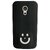 Smiley Designer TPU Silicone Back Case For Motorola Moto G2 Gen 2nd XT1068 black