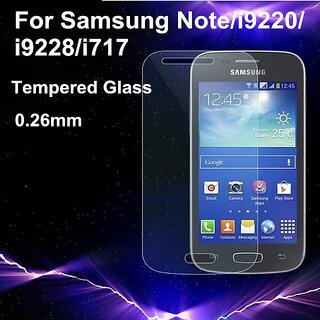                       Premium Quality Tempered Glass Screen Scratch Guard forSAMSUNG GALAXY  Note i9220 N7000                                              