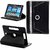Flip Case Book Cover 360 Degree For 7-inch Tablet Universal (Black)