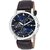 Mark Regal Round Dial Black Leather Strap Casual Watch For Men
