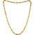Createawitty Inc Casual Alloy Gold Plated 2 Chains, 1 Bracelet & 1 Kada