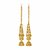 GoldNera Real Gold Design Look in 22KT Gold Plated Kaan Chain Party Earring For Women