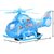 Helicopter with LED Lights on Wings, Bump and Go Action Multi