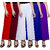 Omikka Women's Stretchy Malia Lycra Wide Leg Palazzo Pants Pack of 5 (Free Size)
