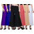 Omikka Women's Stretchy Malia Lycra Wide Leg Palazzo Pants Pack of 6 (Free Size)