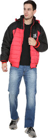 Urban Krew Trendy faux fur lined quilted casual jacket UK -013