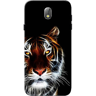                       Samsung J7 Pro Case, Tiger Black Slim Fit Hard Case Cover/Back Cover for Samsung J7 Pro Case                                              