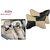 Auto Addict Square Beige Black Neck Rest Cushion Pillow Set Of 2 Pcs For Tata Indica