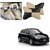 Auto Addict Square Beige Black Neck Rest Cushion Pillow Set Of 2 PcsFor Maruti Suzuki New Swift 2018