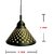 Hanging Lamp ,Ceiling Lamp Hand Painted Work  , Ceiling Light  Black Color (Suited for Home Decoration,Living Room,Balcony, etc) B22 Holder Set of 1Pc By AH