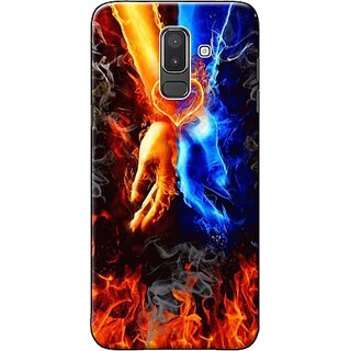                      Samsung galaxy J8 Youth Case, King Black White Slim Fit Hard Case Cover/Back Cover for Samsung galaxy J8                                              