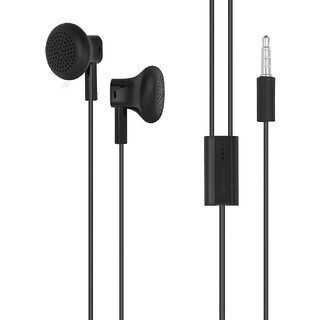 Generic WH108 Earbuds Wired Earphones (Black)