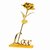 24K Golden Rose with Love Stand , Golden Gift Box and Carry Bag